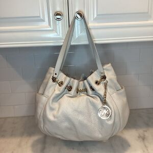 Michael Kors Bag Purse Handbag Leather Jet Set Chain Ring Hobo Tote Shoulder Bag